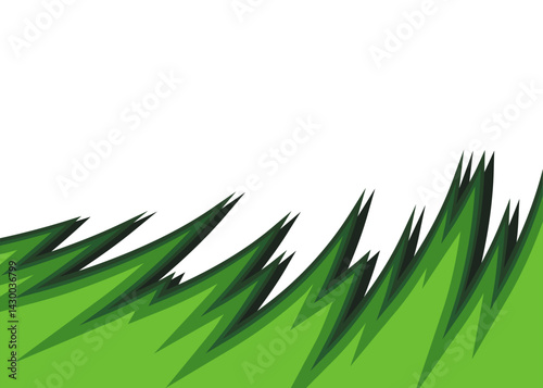 Natural background with curved spike pattern and with some copy space area
