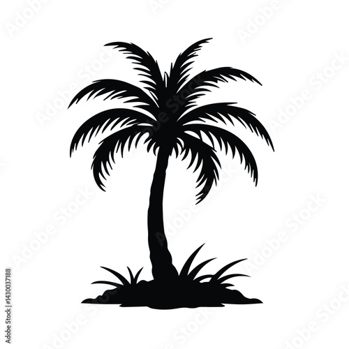 palm tree vector design logo