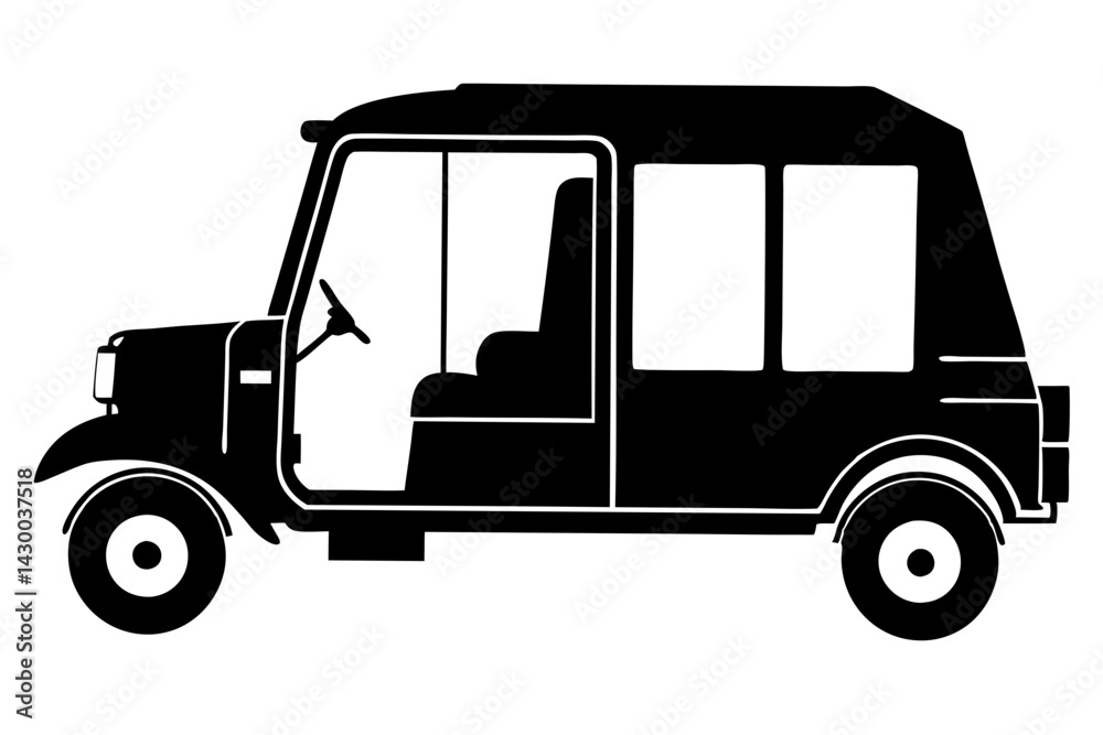 auto rickshaw silhouette vector auto rickshaw silhouette vector