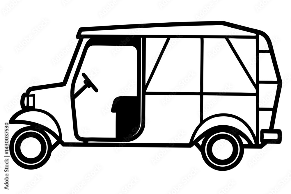 auto rickshaw silhouette vector auto rickshaw silhouette vector