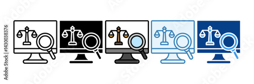 Ethical Analysis  Icon Set Multiple Style Collection