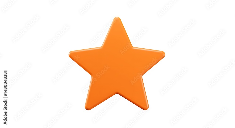 Obraz premium Orange Star Icon