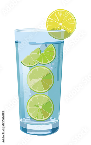 Tonic Water - Vector Illustration