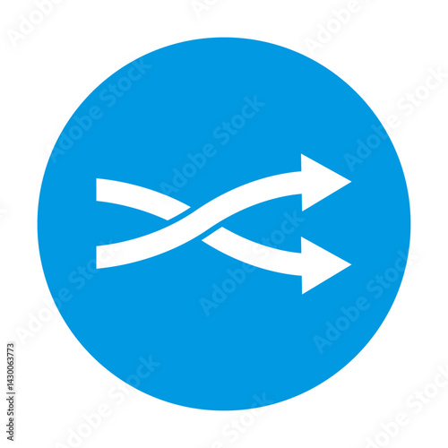 Redirect icon vector change direction symbolfor graphic design, logo, web site, social media, mobile app, ui illustration