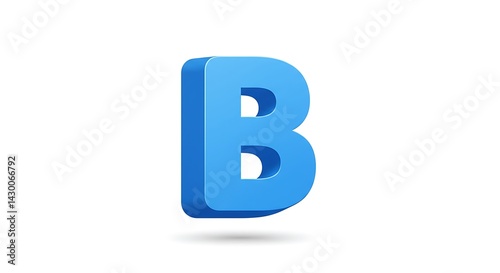 Blue Letter B Graphic