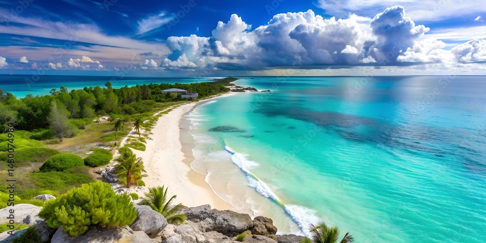 Fototapeta premium turks and Caicos Coastline Beaches