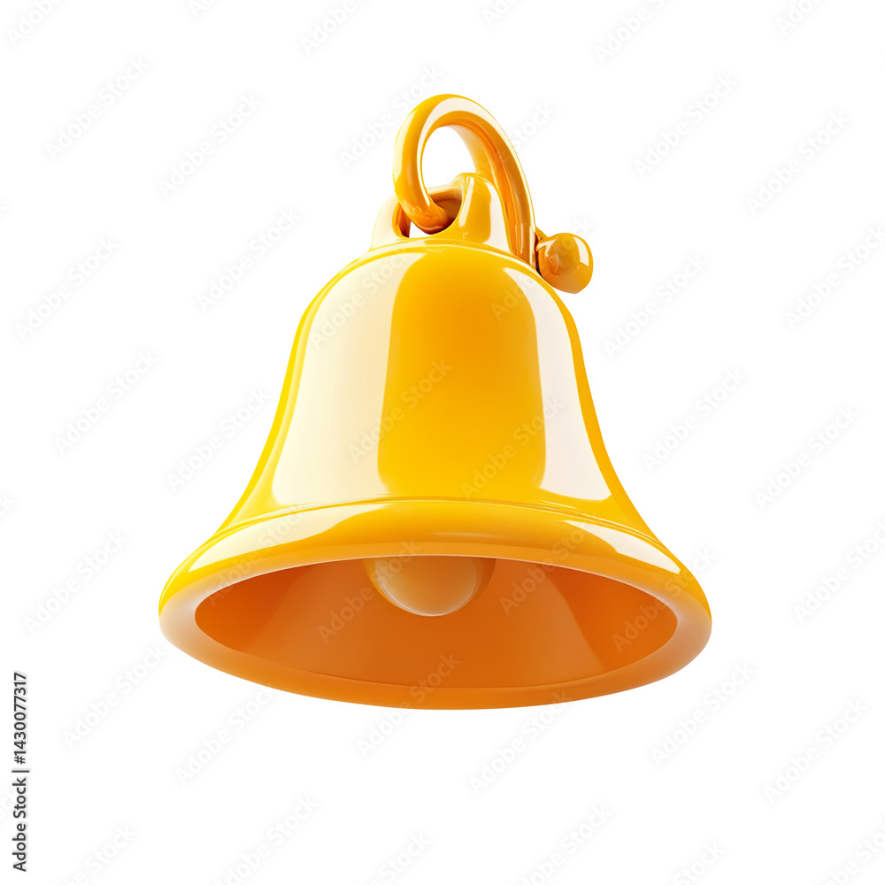 Bell notice alert new event information sign or symbol website icon 3d illustration,isolated on a white background. Bell notice alert new event information sign or symbol website icon 3d illustration,isolated on a white background.