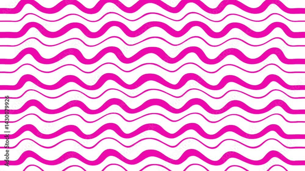 pink wave line animation on white horizontal screen pink wave line animation on white horizontal screen