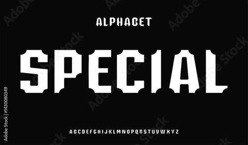 Modern Bold Font. Typography urban style alphabet fonts for fashion, sport, technology, digital, movie, logo design, vector illustration