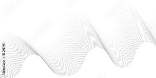 Vector energy digital abstract dynamic creative sound wave smooth beautiful space digital composite bland line. frequency flow business stripe gradient white vector technology template background.