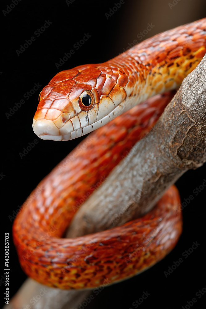 Fototapeta premium Snake or Red Rat Snake