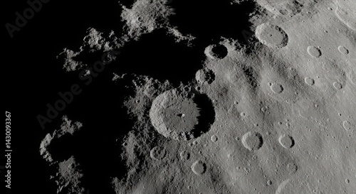 Lunar Surface with Craters