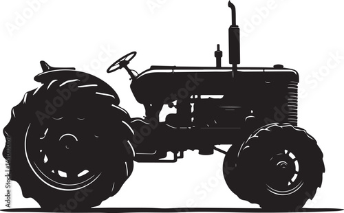 Farm Tractor Silhouette SVG Bundle
