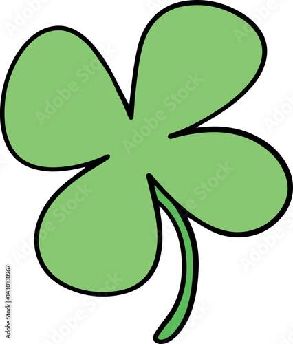 clover leaf doodle handdrawn