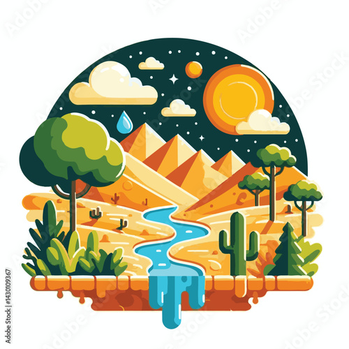 drought, nature, ecology, combat, desertification, save, environment, earth, protection, global, environmental, plant, world, planet, international, soil, illustration, water, climate, desert, day, ju
