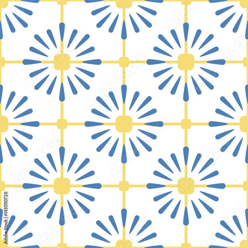 Geometric abstract seamless pattern design for background, wallpaper, fabric, textile design, card , wrapping paper, notebook, carpet, diary cover, blanket, decorative, tile design, batik, and etc.
