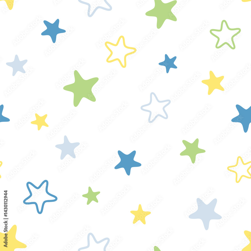 Star seamless pattern design for background, wallpaper, printing, textile design, blanket pattern, blanket pattern for kids, decorative, notebook, diary cover, and etc. Star seamless pattern design for background, wallpaper, printing, textile design, blanket pattern, blanket pattern for kids, decorative, notebook, diary cover, and etc.
