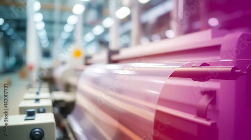Wallpaper Mural Transparent Film Rolling on Industrial Machine Torontodigital.ca