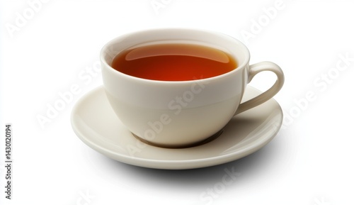 Wallpaper Mural White teacup and saucer, filled with tea, studio shot Torontodigital.ca