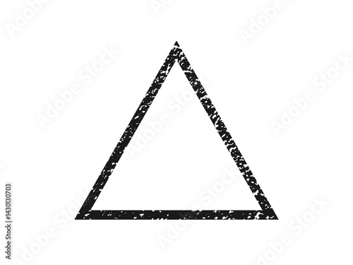 Grunge border in triangle form