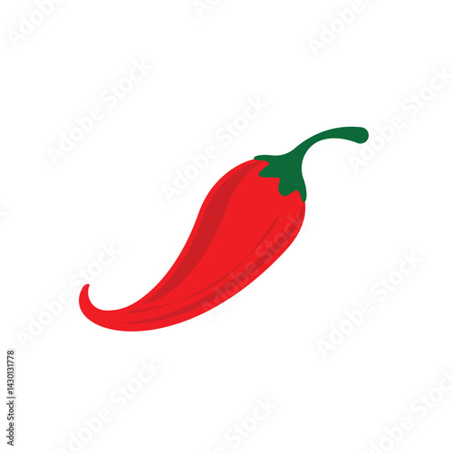 Hot red chili logo vector and symbol design