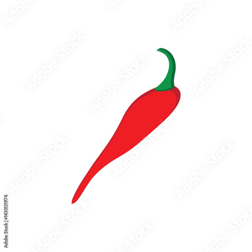 Hot red chili logo vector and symbol design