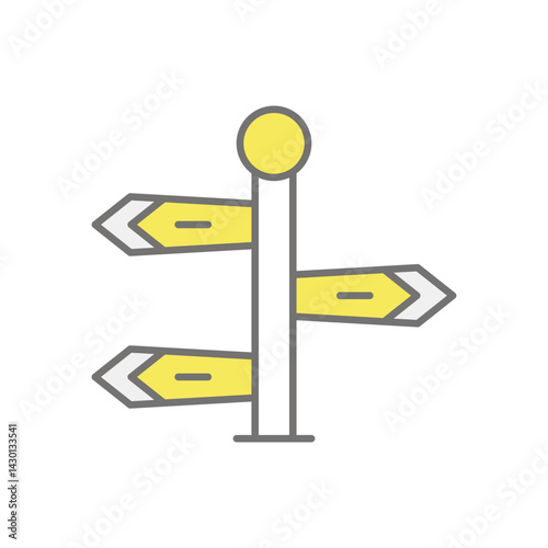 Directions  icon vector stock illustration