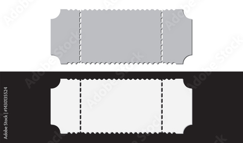 vector set of discount or gift voucher ticket coupon templates. eps10