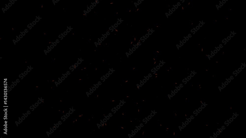 motion graphics of Fire particles moving in black space.
Orange Fire particles animation 