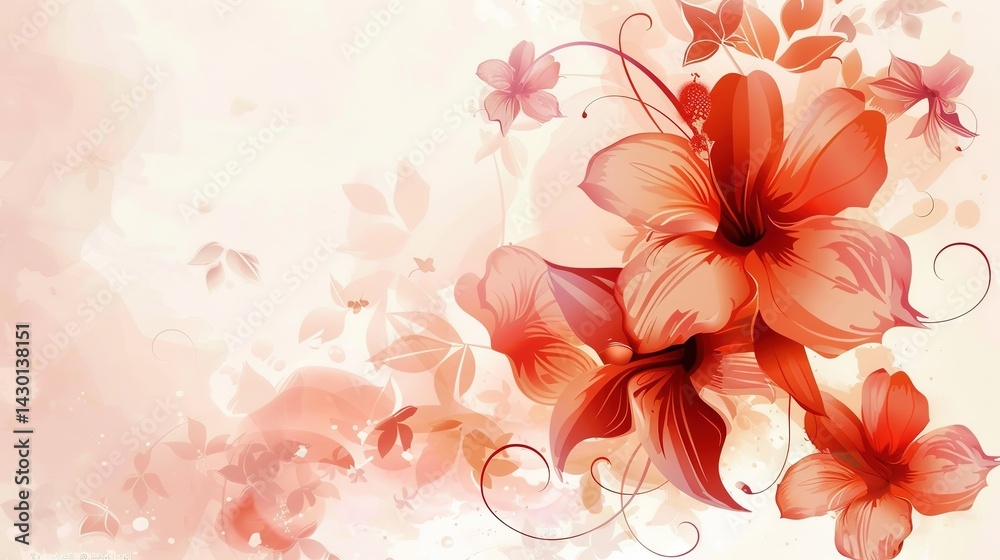 Naklejka premium Enter a Whimsical Garden of Delight with Cartoon - Cute Flower Background Pictures! These enchanting visuals blend the charm of blooming flowers with the irresistible appeal of cartoon - inspired cute