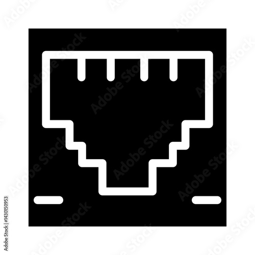 ethernet glyph icon