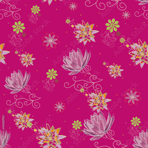 Bold floral  bring a fresh breeze to spring ,flowers spring up everywhere  lift your spirit to new levels., beauty from the Fathers hand.
