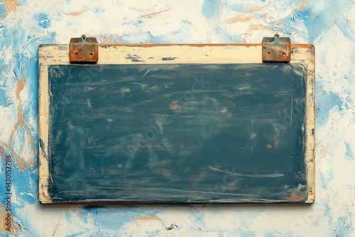Empty rustic wooden sign photo