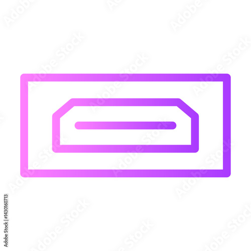 hdmi gradient icon