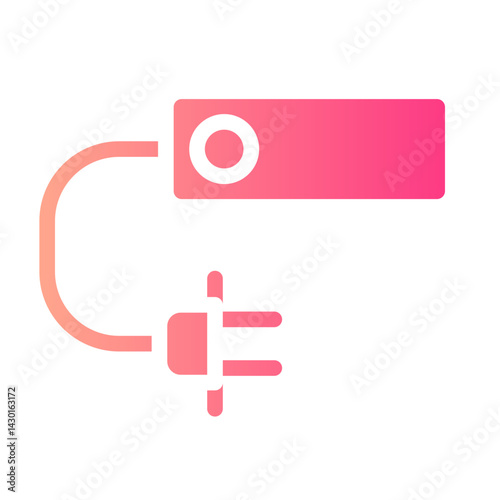 extension cord gradient icon