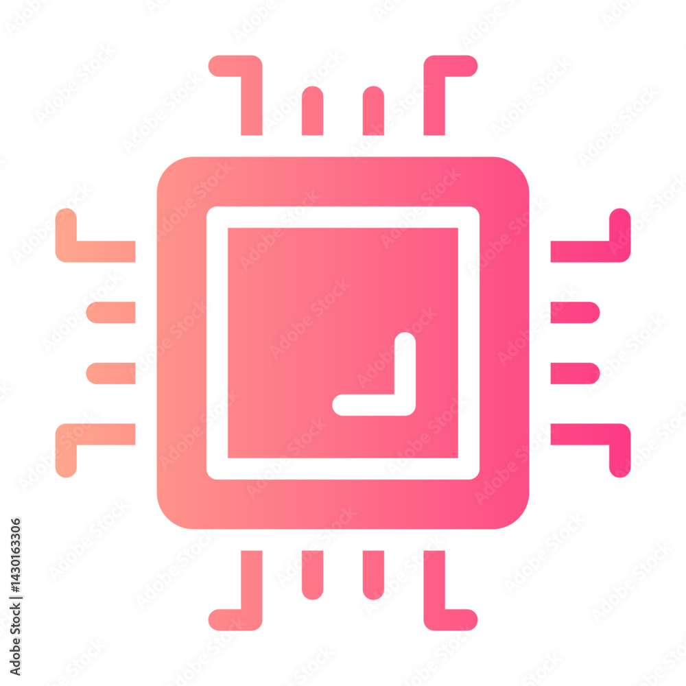 processor gradient icon processor gradient icon