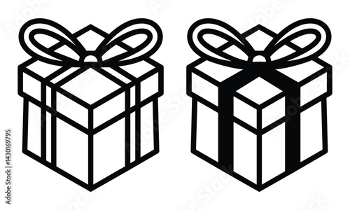 Black icon for Package vector symbol template
