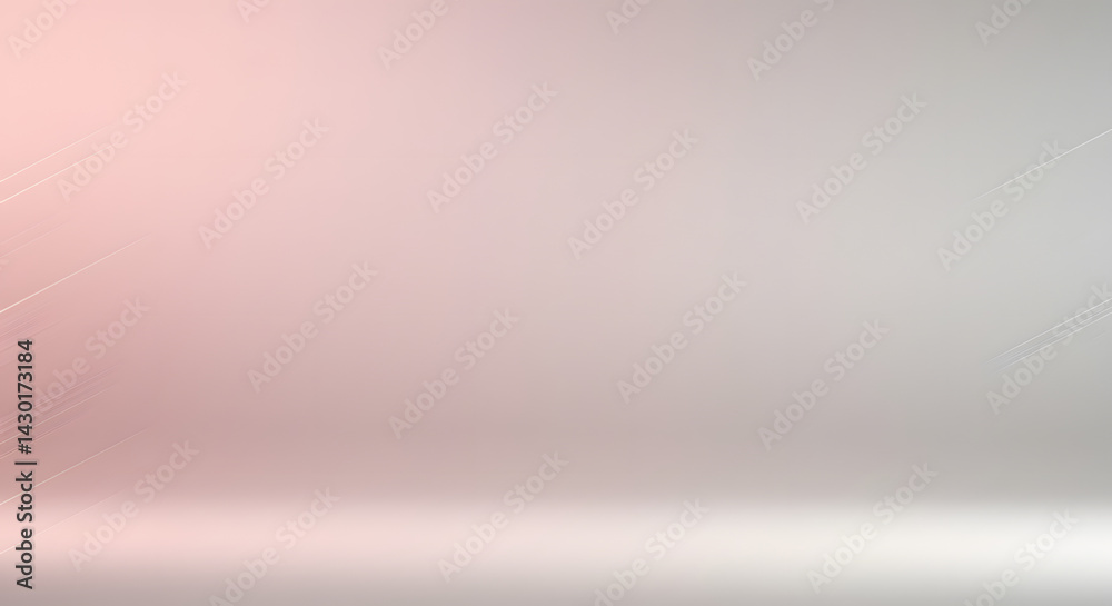 Obraz premium Subtle pink and gray gradient background with soft light for product display