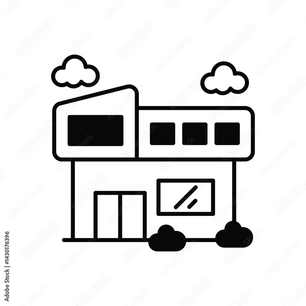Luxury Villas icon vector stock illustration Luxury Villas icon vector stock illustration