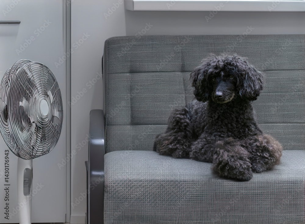 poodle in home