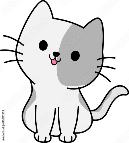 Nice cat cute vector for decoration