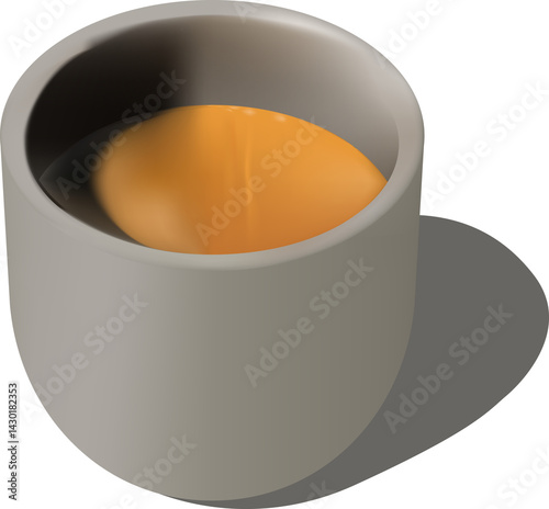 Coffee mug gray color for decoration