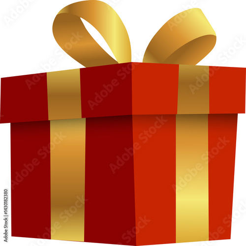 gift box with red ribbon