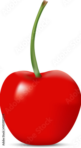 Cherry fruit isolated on white background