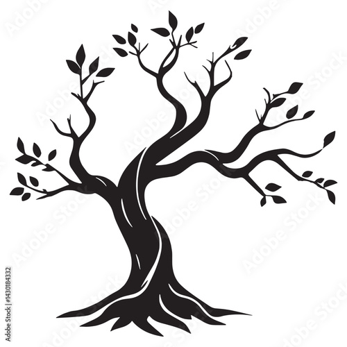 Minimalist tree illustrations