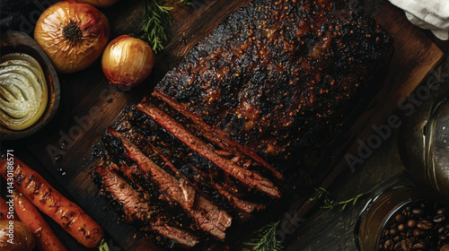  Mouthwatering Brisket with Glazed Crust.
