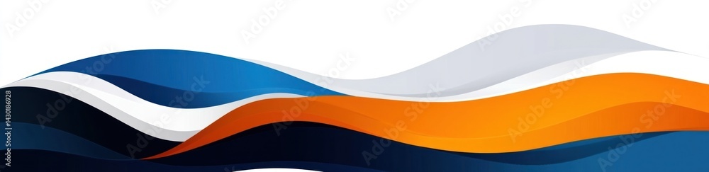 Naklejka premium Abstract image illustrating flowing and dynamic colorful wave forms