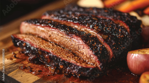 Farmhouse Style Beef Brisket and Roasted Apples.