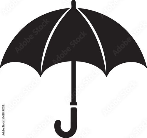 Umbrella Silhouette Svg Design Vector Illustration Clipart Eps