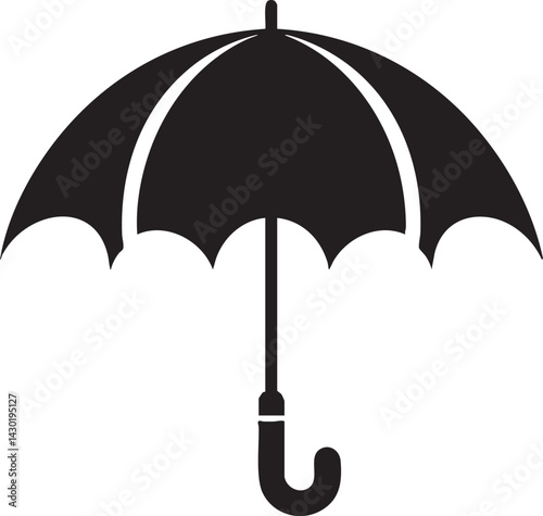 Umbrella Silhouette Svg Design Vector Illustration Clipart Eps